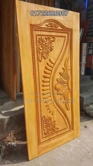 Mahogany wood door