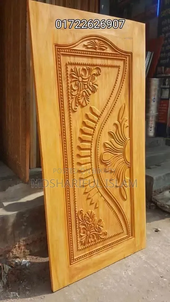 Mahogany wood door