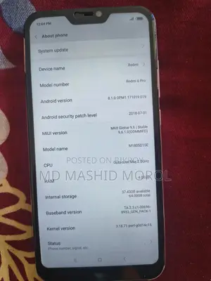 Xiaomi Redmi 6 Pro 64 GB Rose Gold