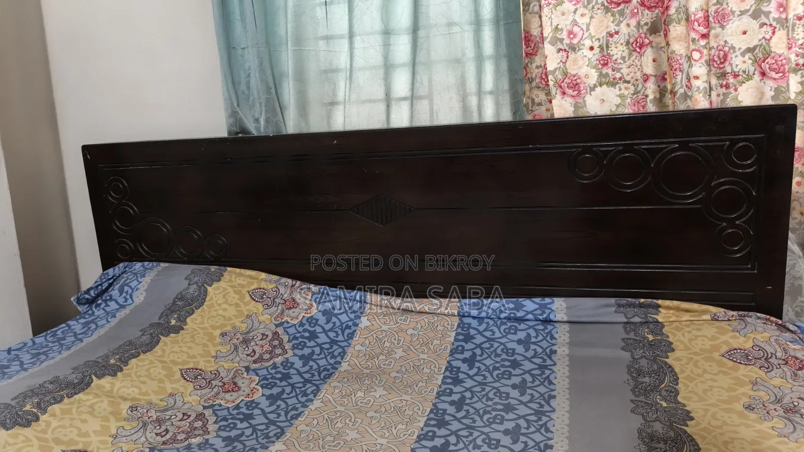 6'×7' বড় সাইজের মজবুত উডকঠের(Partex) খাট – ভালো কন্ডিশন