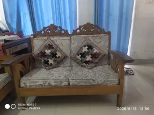 ৫ সিটের সোফা+টেবিল (সেগুন)