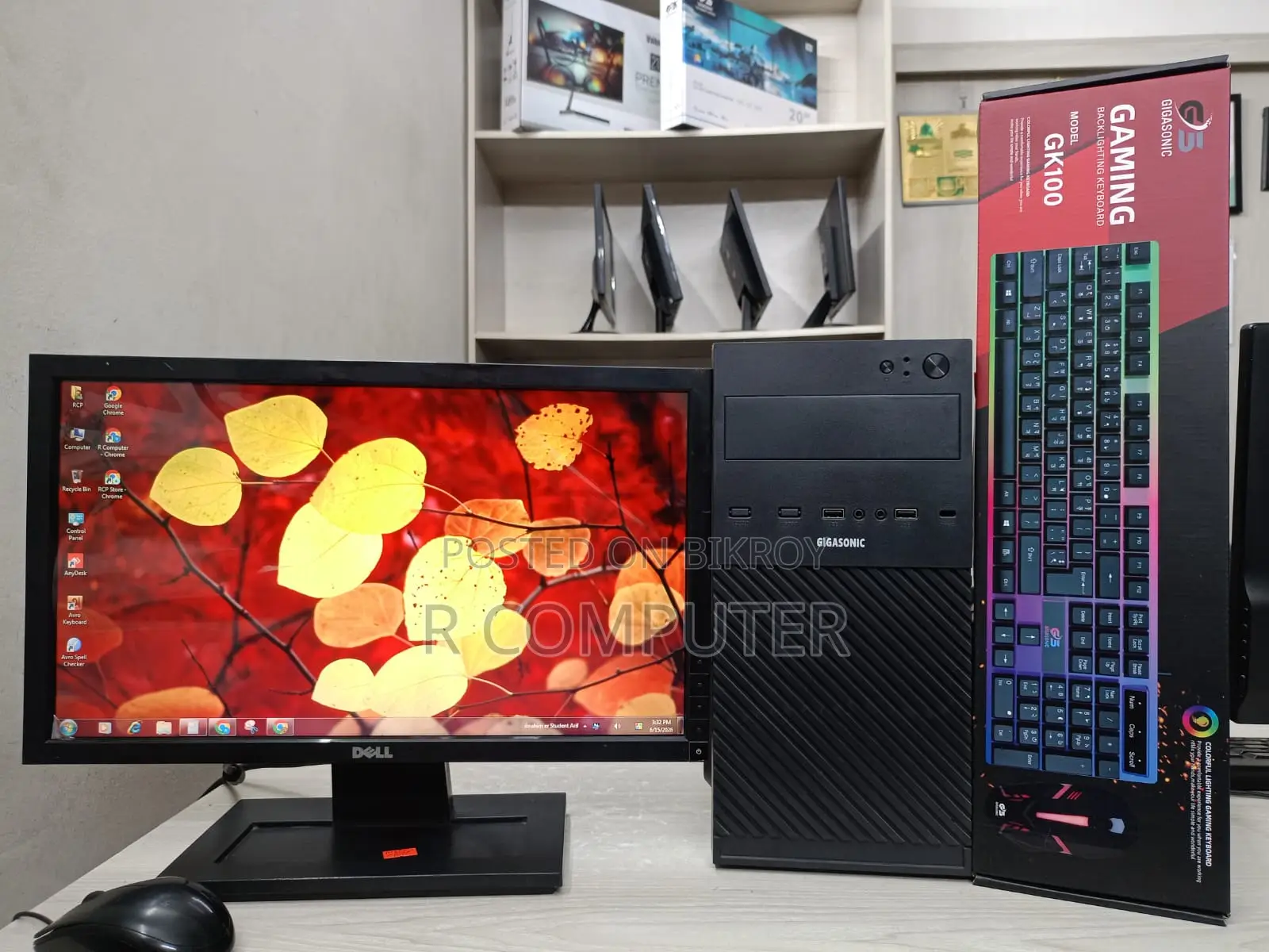 New Desktop Computer 8GB Intel Core I3 SSD 256GB