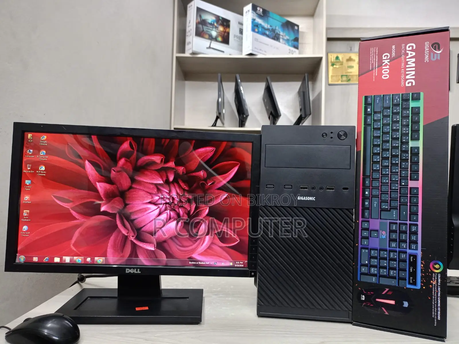 New Desktop Computer 8GB Intel Core I3 SSD 256GB