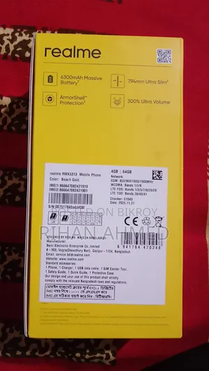Realme Note 70T 64 GB Gold