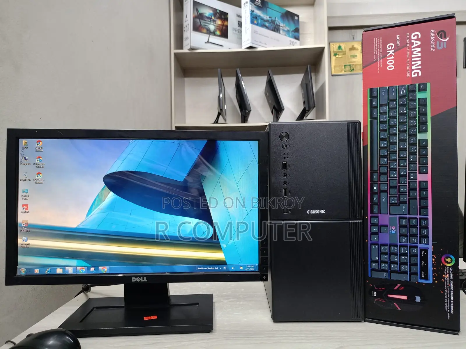 New Desktop Computer 8GB Intel Core I3 SSD 128GB
