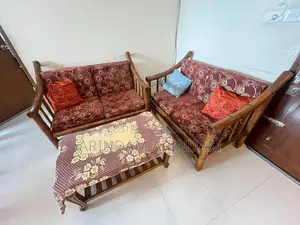 সেগুন কাঠের সোফা (২+২+১) এবং ফোমসহ