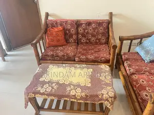 সেগুন কাঠের সোফা (২+২+১) এবং ফোমসহ
