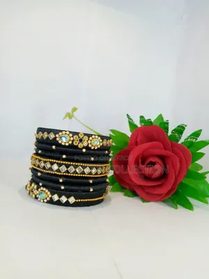 Black Customize Reshmi Bangle Collection