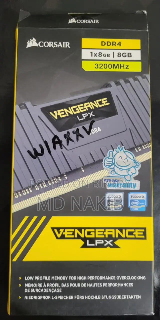 Ram Ddr4 8gb 3200 MHZ