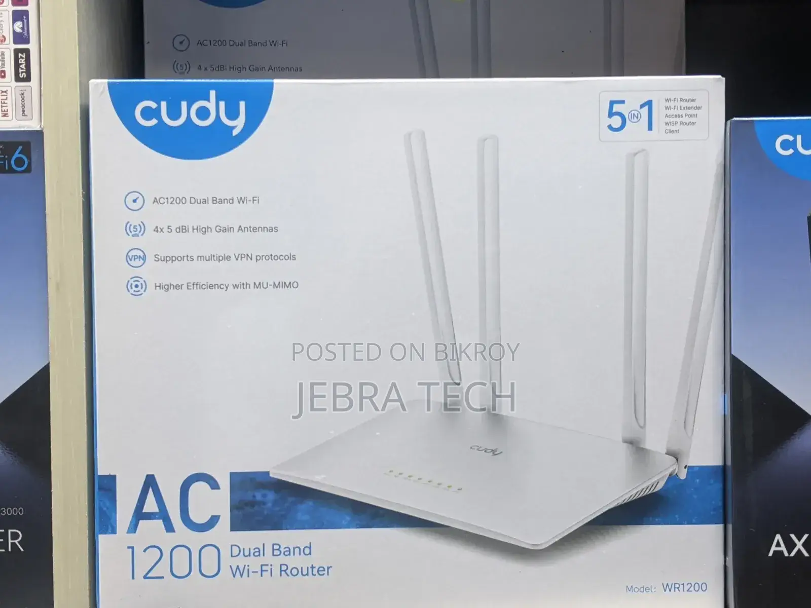 Cudy Wr 1200 Router | Ac 1200 | Dual Band Router