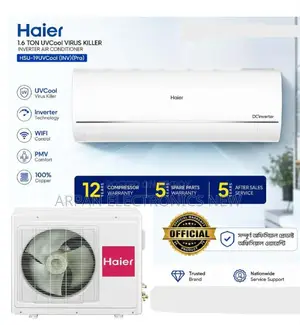 EMI Available 12 Year Warranty Haier 1.6 Ton Energycool Inverter AC