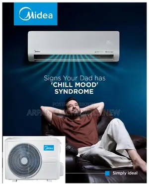 Non Inverter Midea MSM12CR 1 Ton 12000 BTU Split Air Conditioner