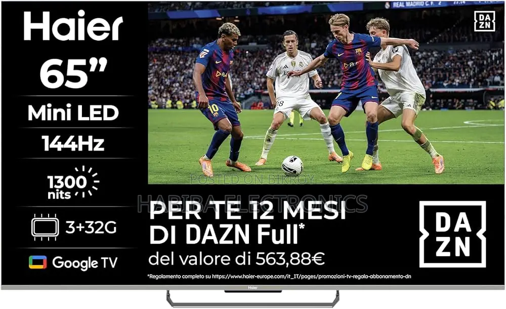 Haier 65" Mini LED Google TV H65M80FUX M80