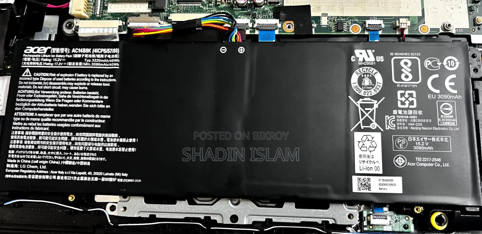 Laptop Acer Battery (Original)