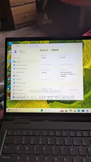 Laptop Lenovo ThinkPad X1 Yoga 16GB Intel Core I7 SSD 128GB