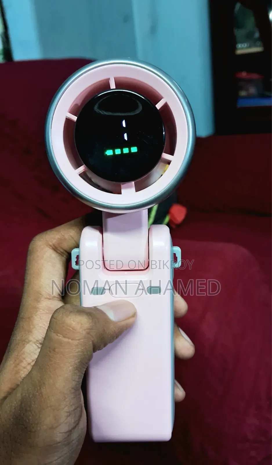 Rechargeable Turbo Cooling Fan N607 - 8 Hour Backup