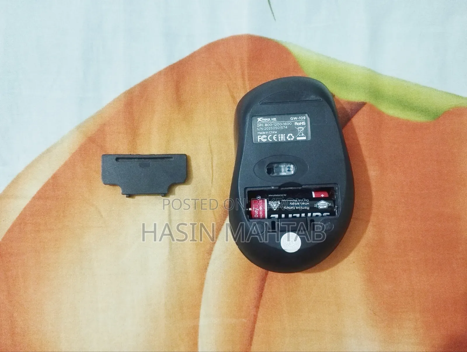 Xtrike Me Gw-109 Gaming Wireless Mouse ( With Batteries )