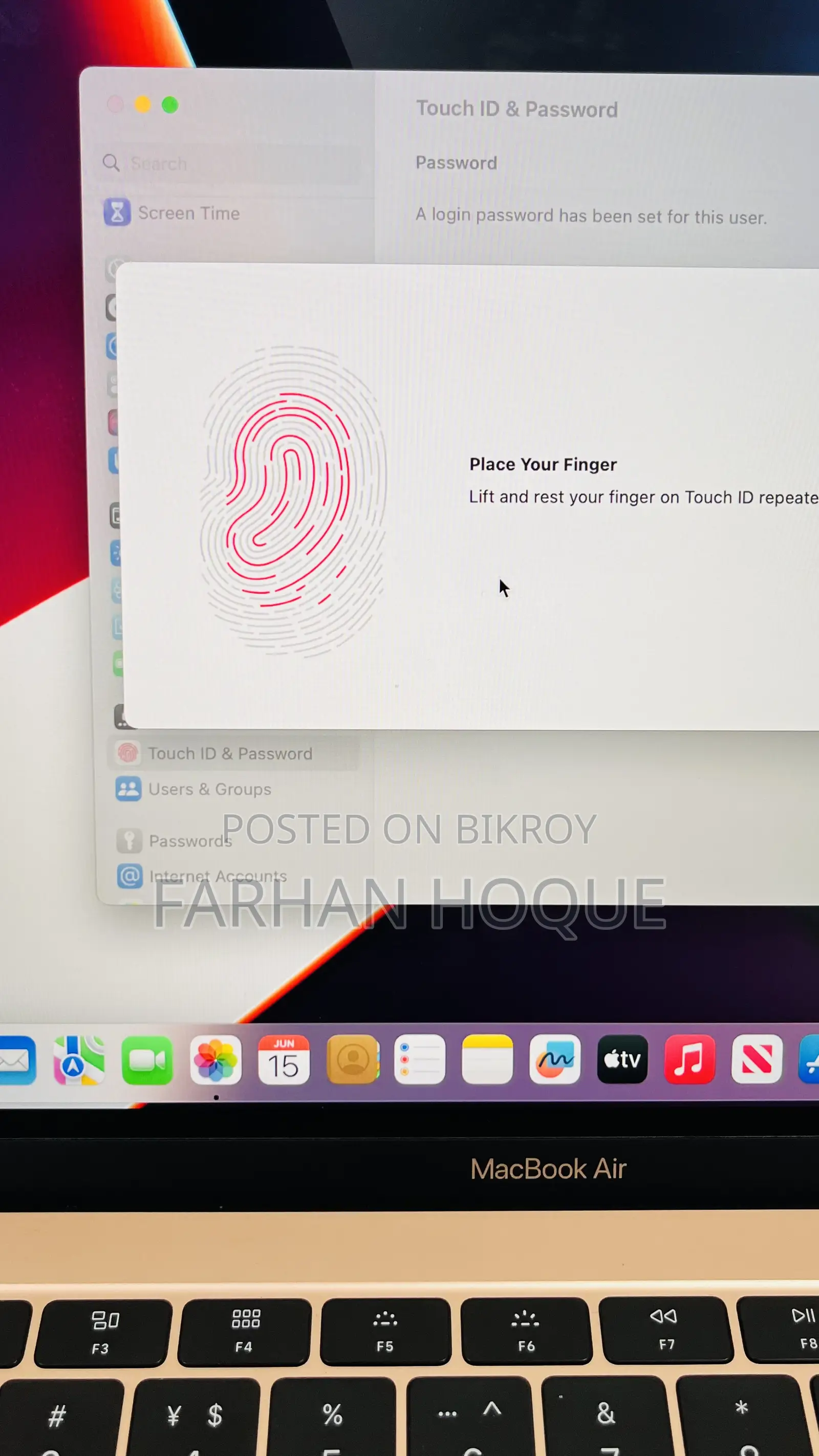 Laptop Apple MacBook Air 2019 8GB Intel Core I5 SSD 256GB