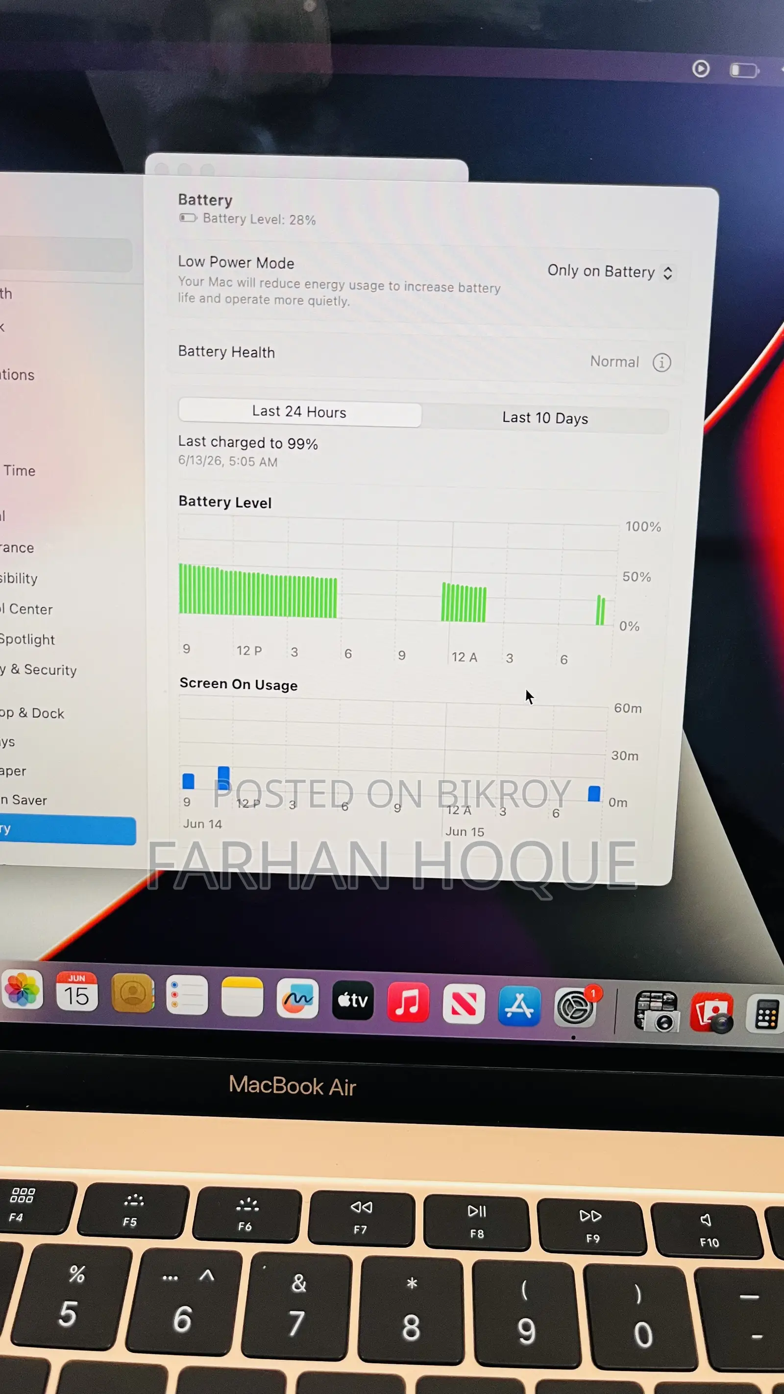 Laptop Apple MacBook Air 2019 8GB Intel Core I5 SSD 256GB