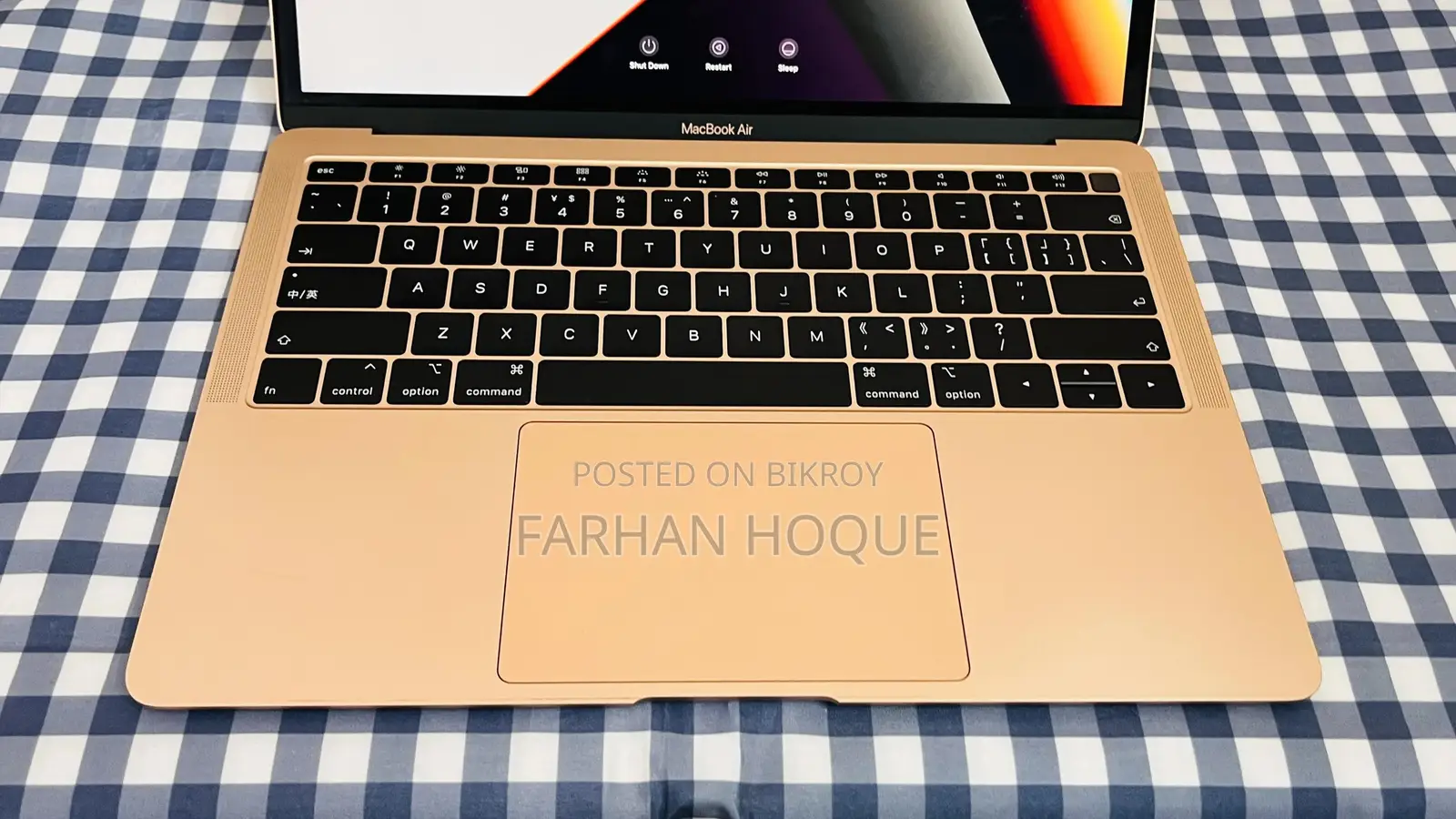 Laptop Apple MacBook Air 2019 8GB Intel Core I5 SSD 256GB