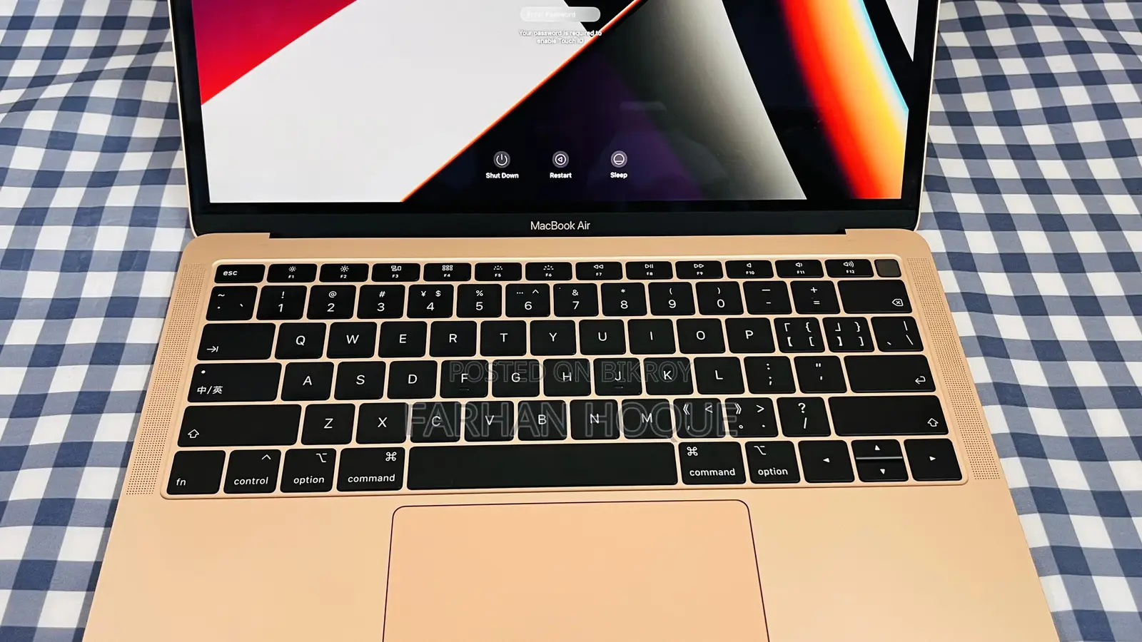 Laptop Apple MacBook Air 2019 8GB Intel Core I5 SSD 256GB