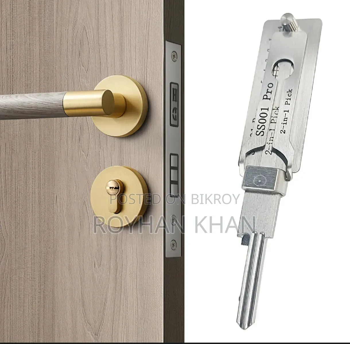 Ss001 Pro 2-in-1 Lock Pick Tool Set | Pro Locksmith Practice Tool