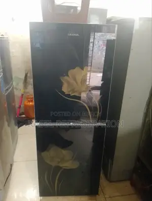 12 Cubic Feet Black Glass Door Refrigerator for Sale