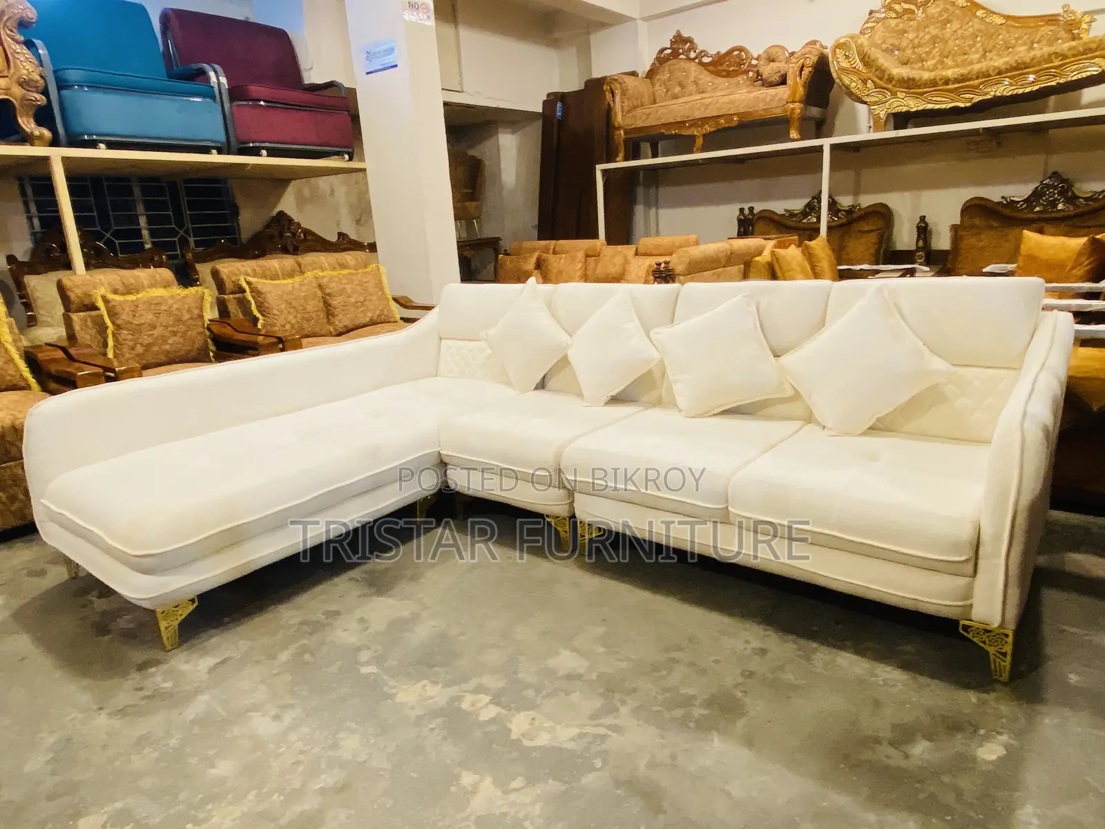 Modern Designer L-Type Sofa Set