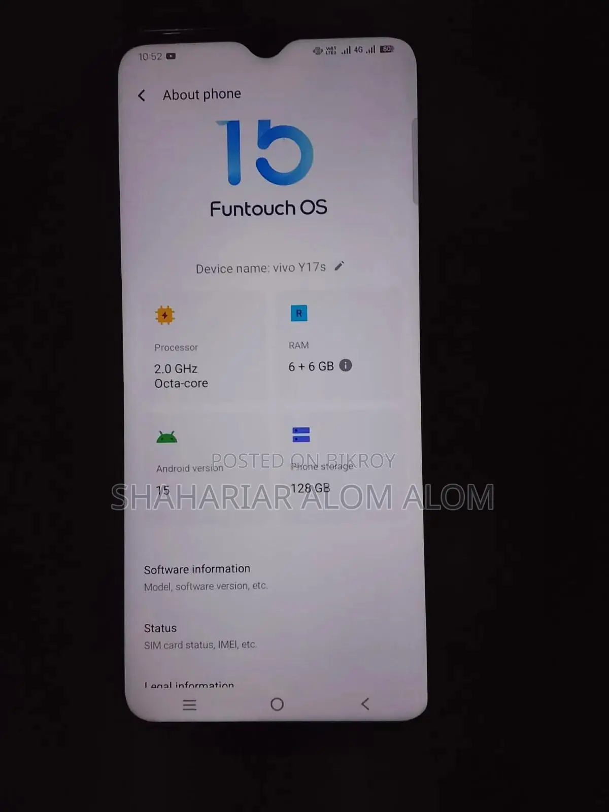 Vivo Y17s 128 GB