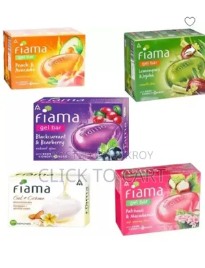 Fiama Gel Bar Soap 125gm Pack of 5