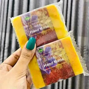 হাতে তৈরি আসল জাফরান ও ছাগলের দুধের সাবান