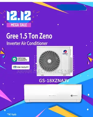 Amazing Design Gree 1.5 Ton Zeno-Split Inverter AC 12 Year Warranty