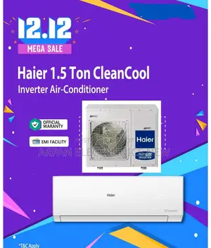 বিদ্যুৎ-সাশ্রয়ী কুলিং Haier 1.5 Ton Inverter Ac 18000btu