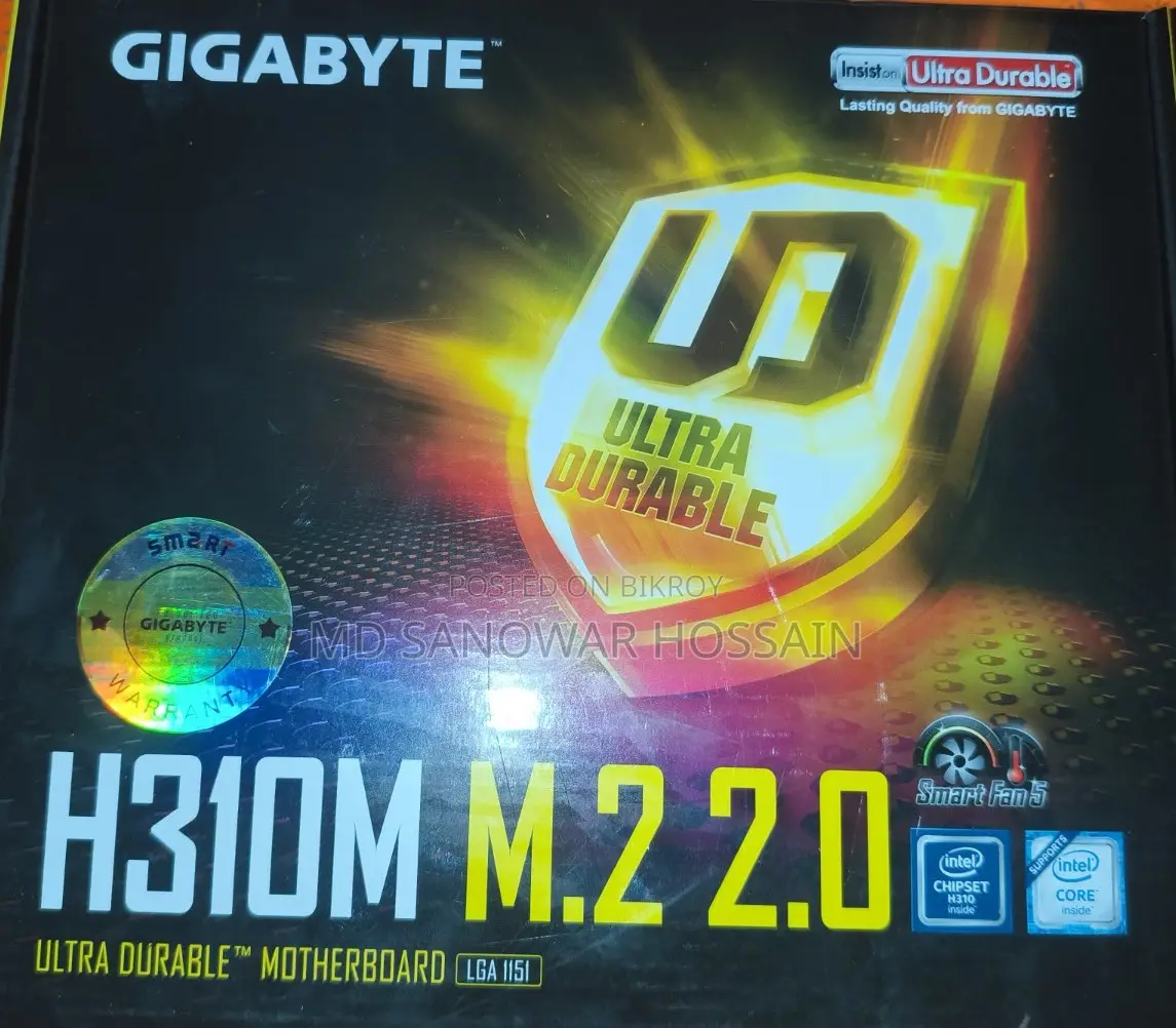 For Sale | Gigabyte H310m M.2 2.0 Motherboard (Warranty Available)