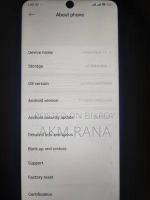 Xiaomi Redmi Note 12 128 GB Black