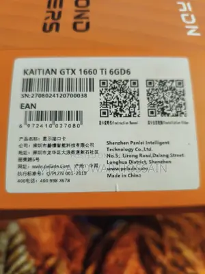 For Sale | GTX 1660 Ti 6gb Gddr6 Graphics Card (Rayans Warranty)