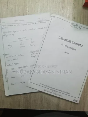 সিআইই ও লেভেলস সম্পূর্ণ অর্গানিক এবং ইলেকট্রোলাইটিক কেমিস্ট্রি