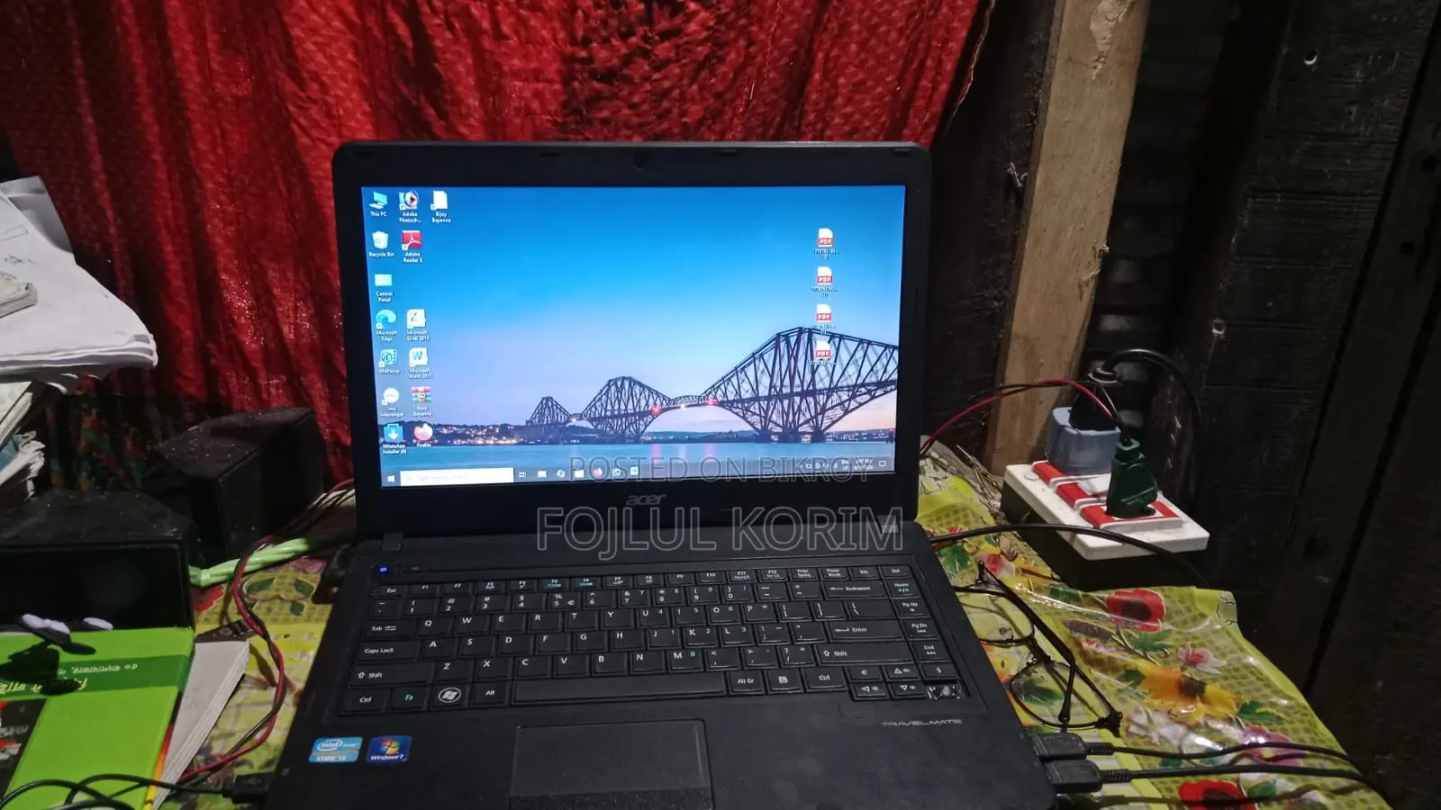 ল্যাপটপ এসার এসপায়ার ৩ ৪জিবি ইন্টেল কোর আই৫ এইচডিডি+এসএসডি ৫০০জিবি