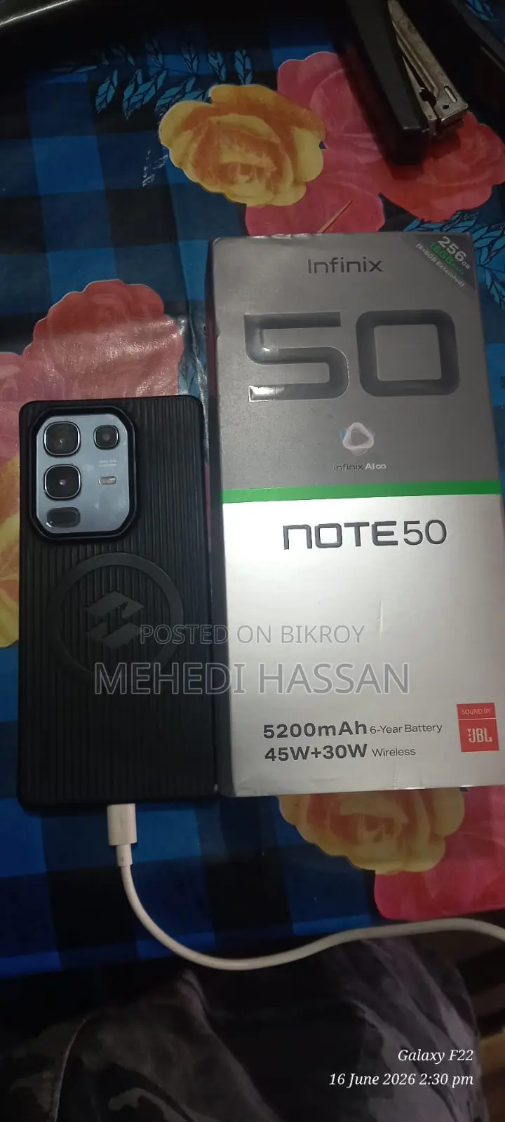 Infinix Note 50 4G 256 GB Black
