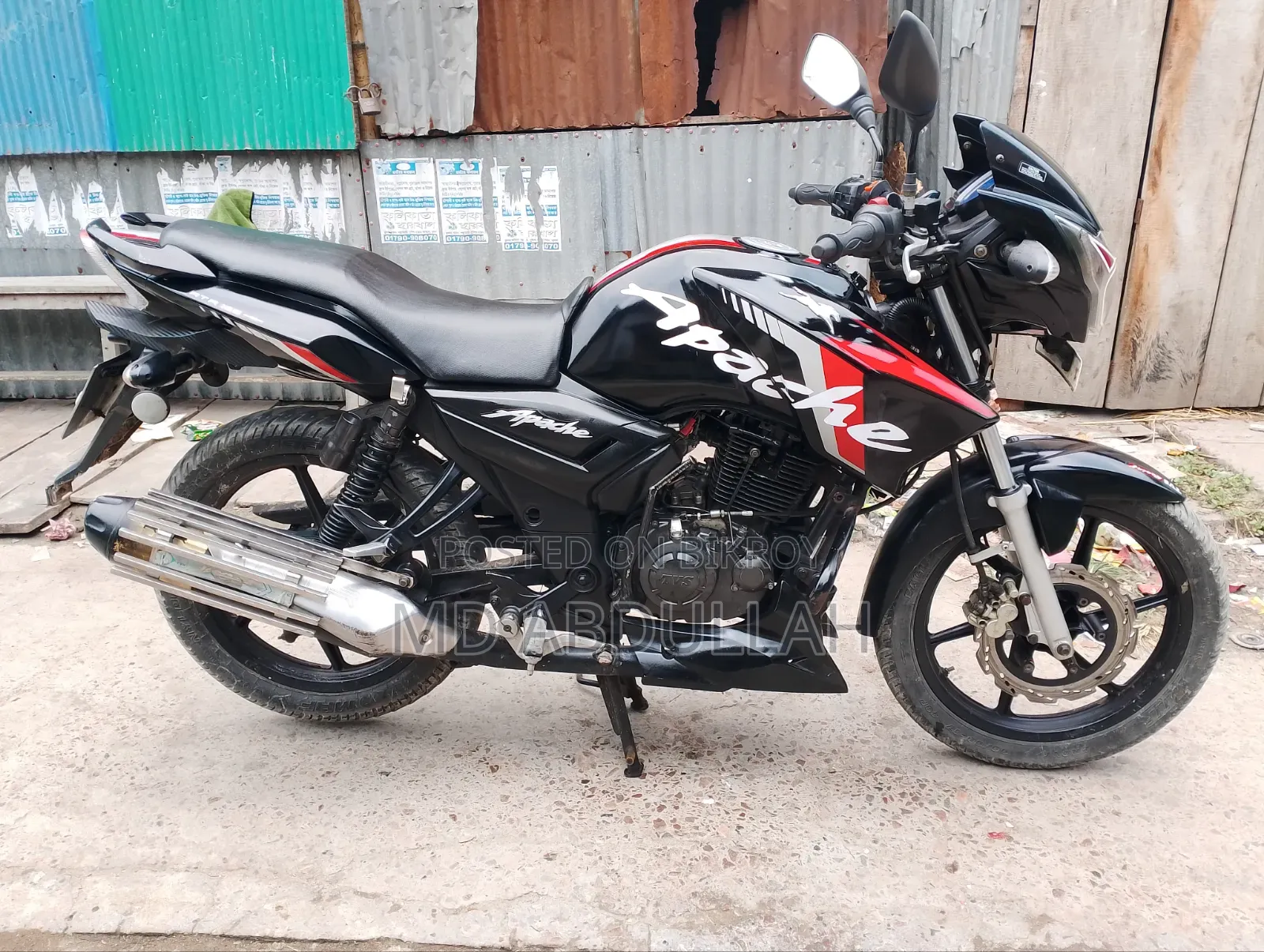 TVS Apache RTR 160 2V 2017 Black