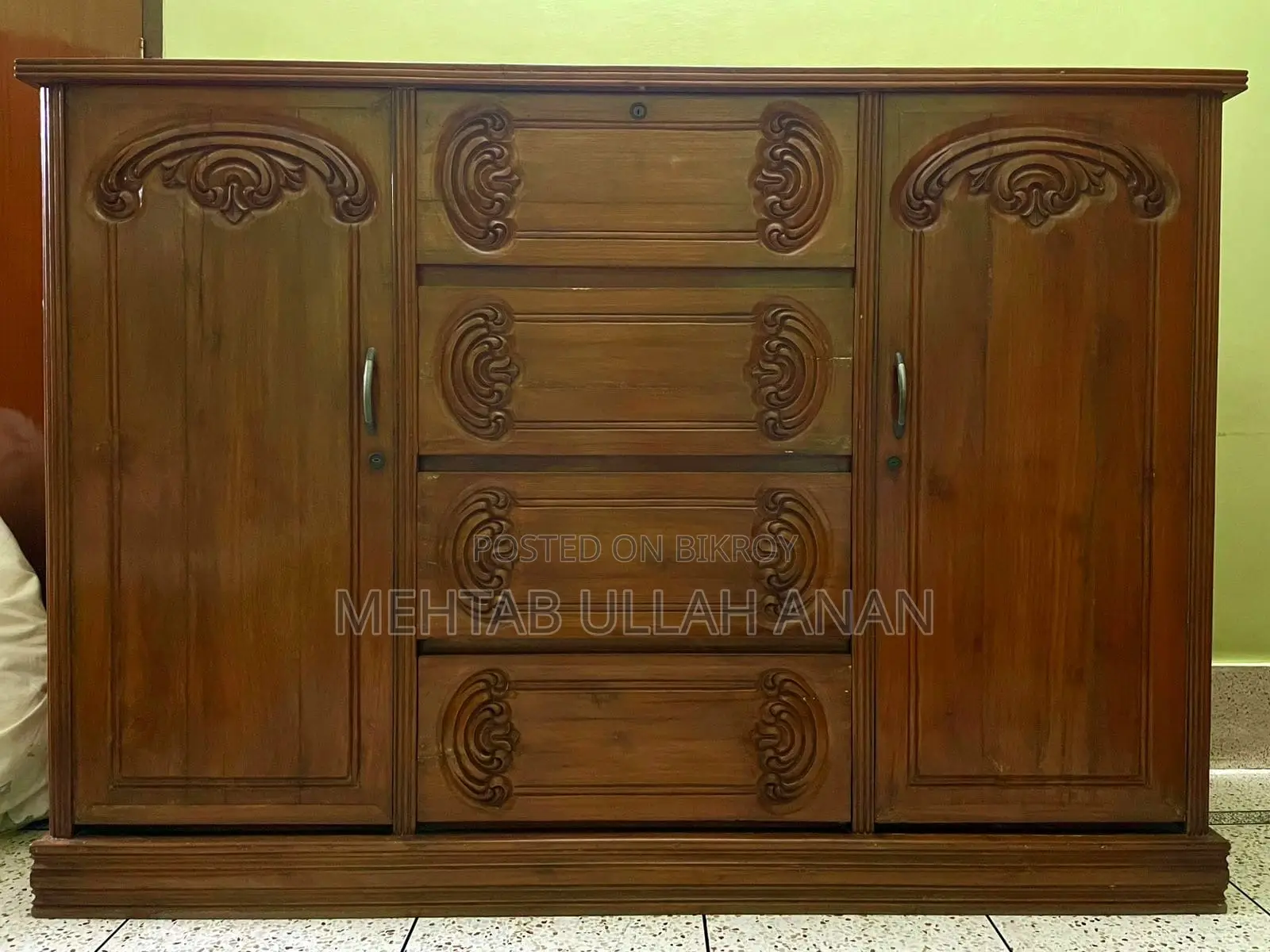 Original Chittagong Segun (Teak) Wood Premium Quality Wardrobe