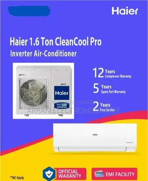 19cleancool Inverter AC 1.6 Ton Haier Official Warranty EMI Available