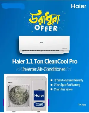 Official Warranty EMI Available Haier 1.1 Ton CleanCool Inverter AC