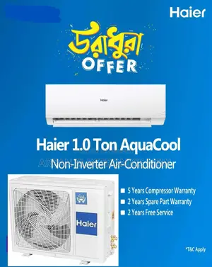 1 Ton Aquacool Non-Inverter AC Haier Official Warranty EMI Available