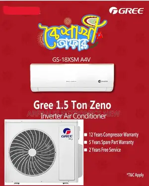 18000 Btu/Hr Gree 1.5 Ton Zeno-Split Inverter Ac Emi Available