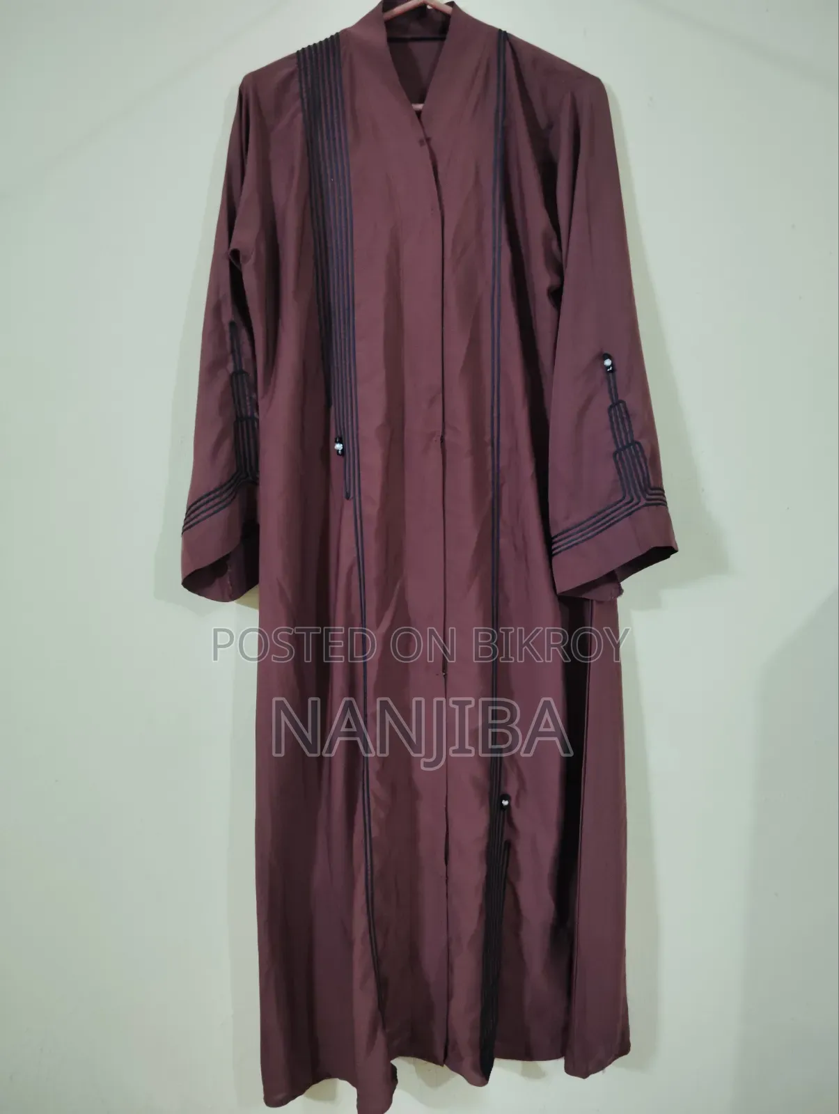 Stylish Maroon Long Burqa