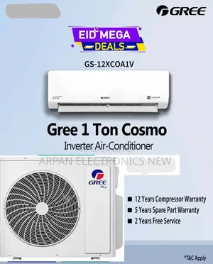 Cosmo 1 Ton Inverter AC - GS-12XCOA1V Official Warranty EMI Available