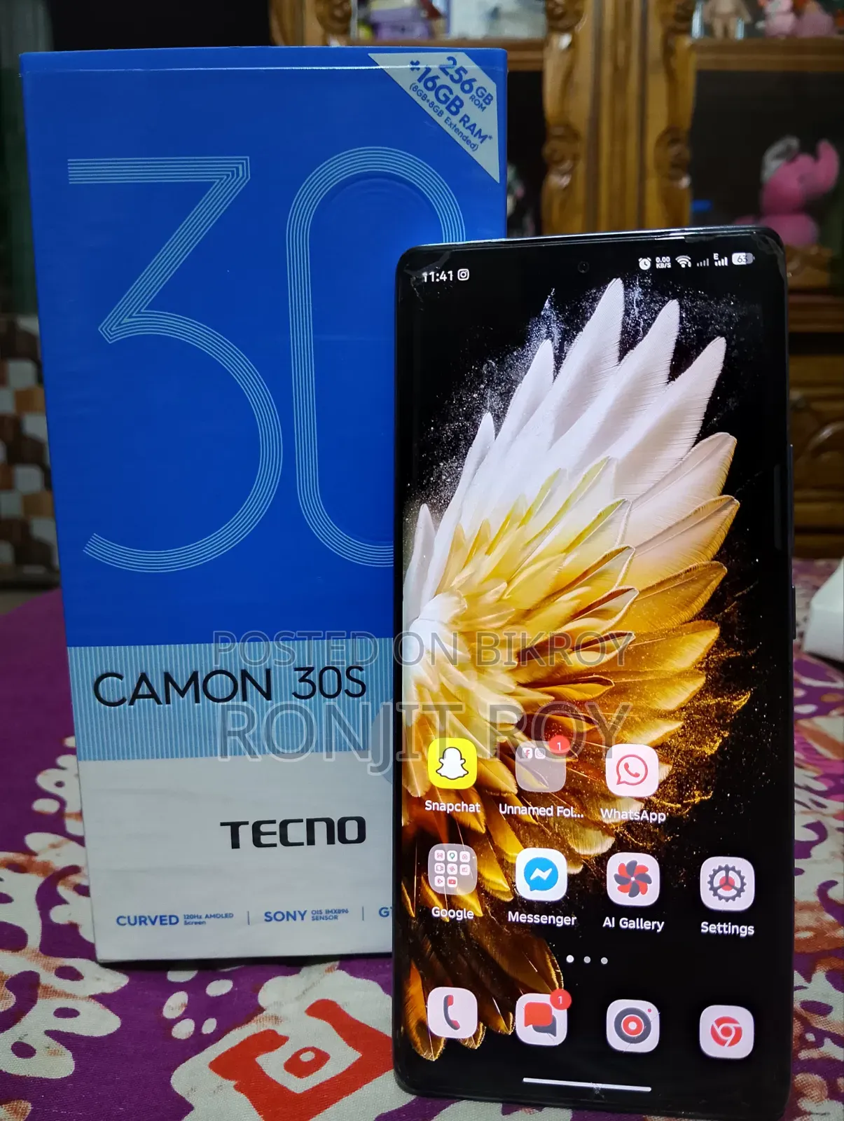 Tecno Camon 30S 256 GB Blue
