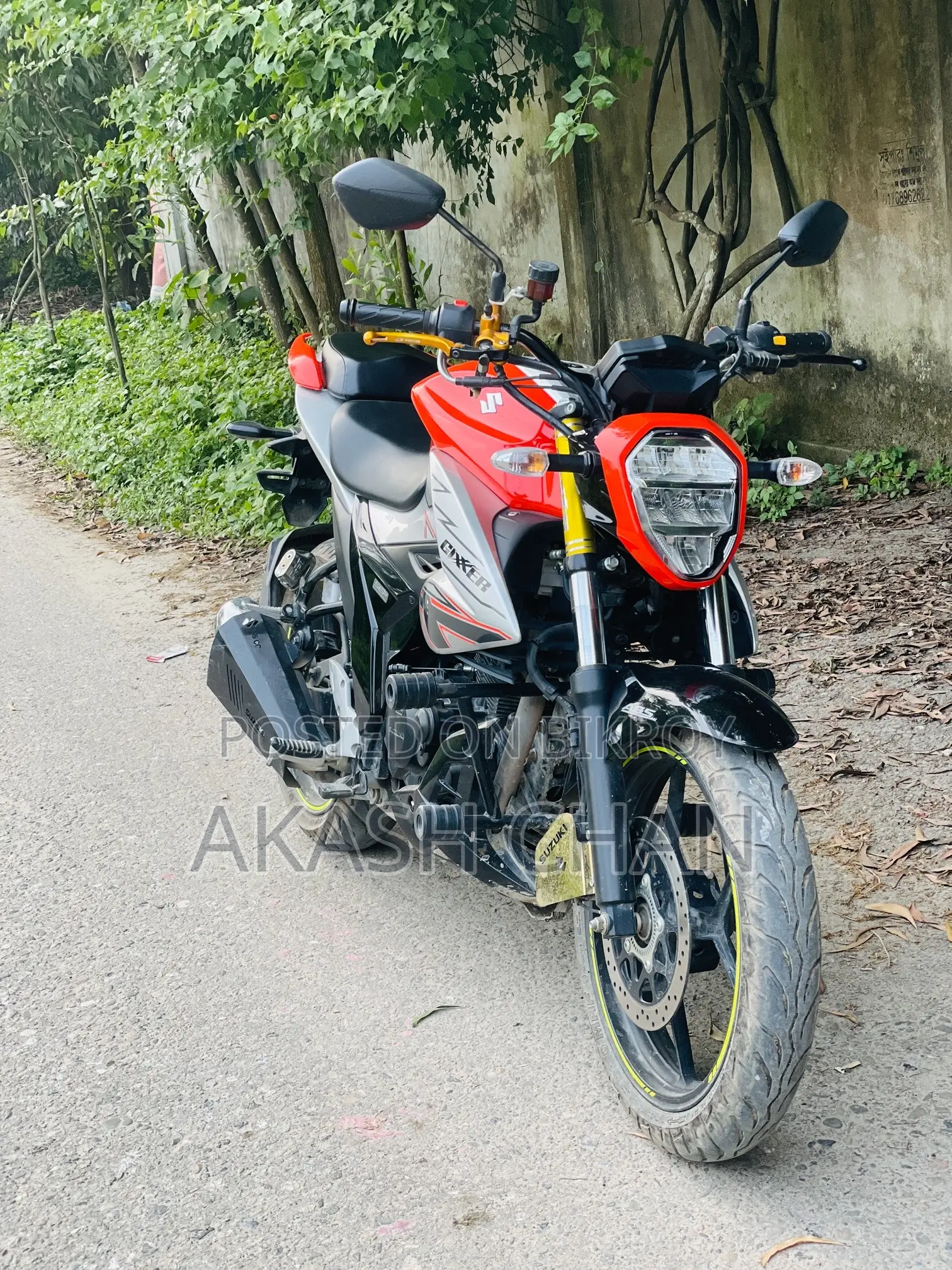 New Suzuki Gixxer Fi ABS 2024 Orange