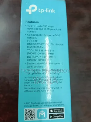 Tp-link Mobile Router Model 7200